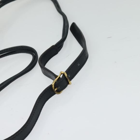 CELINE Shoulder Bag Leather Navy Gold - Picture 7 of 12